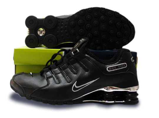 Mens Nike Shox Nz Sl Si Shoes Black Silver - Click Image to Close